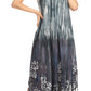 Sakkas Jass Women's Spaghetti Strap Casual Summer Sleeveless Tie-dye Dress