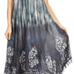Sakkas Jass Women's Spaghetti Strap Casual Summer Sleeveless Tie-dye Dress
