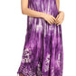 Sakkas Jass Women's Spaghetti Strap Casual Summer Sleeveless Tie-dye Dress