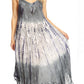 Sakkas Lupe Women's Casual Summer Fringe Maxi Loose V-neck High-low Dress Cover-up