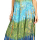 Sakkas Lupe Women's Casual Summer Fringe Maxi Loose V-neck High-low Dress Cover-up