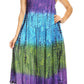 Sakkas Lupe Women's Casual Summer Fringe Maxi Loose V-neck High-low Dress Cover-up