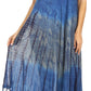 Sakkas Lupe Women's Casual Summer Fringe Maxi Loose V-neck High-low Dress Cover-up