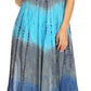 Sakkas Lupe Women's Casual Summer Fringe Maxi Loose V-neck High-low Dress Cover-up