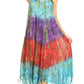 Sakkas Lupe Women's Casual Summer Fringe Maxi Loose V-neck High-low Dress Cover-up