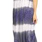 Sakkas Lupe Women's Casual Summer Fringe Maxi Loose V-neck High-low Dress Cover-up