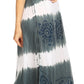 Sakkas Lupe Women's Casual Summer Fringe Maxi Loose V-neck High-low Dress Cover-up