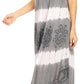 Sakkas Lupe Women's Casual Summer Fringe Maxi Loose V-neck High-low Dress Cover-up