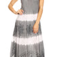 Sakkas Lupe Women's Casual Summer Fringe Maxi Loose V-neck High-low Dress Cover-up