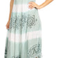 Sakkas Lupe Women's Casual Summer Fringe Maxi Loose V-neck High-low Dress Cover-up