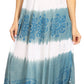 Sakkas Lupe Women's Casual Summer Fringe Maxi Loose V-neck High-low Dress Cover-up
