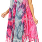 Sakkas Lara Women's Casual Fringe Loose Maxi Dress Caftan Cover-up