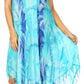 Sakkas Lara Women's Casual Fringe Loose Maxi Dress Caftan Cover-up
