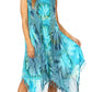 Sakkas Lara Women's Casual Fringe Loose Maxi Dress Caftan Cover-up