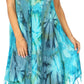 Sakkas Lara Women's Casual Fringe Loose Maxi Dress Caftan Cover-up