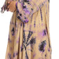 Sakkas Lara Women's Casual Fringe Loose Maxi Dress Caftan Cover-up