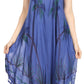 Sakkas Tia Women's Casual Summer Maxi Loose Fit Sleeveless Tank Dress Cover-up