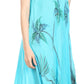 Sakkas Tia Women's Casual Summer Maxi Loose Fit Sleeveless Tank Dress Cover-up