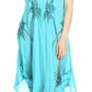Sakkas Tia Women's Casual Summer Maxi Loose Fit Sleeveless Tank Dress Cover-up