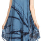 Sakkas Tia Women's Casual Summer Maxi Loose Fit Sleeveless Tank Dress Cover-up
