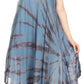 Sakkas Tia Women's Casual Summer Maxi Loose Fit Sleeveless Tank Dress Cover-up