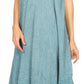 Sakkas Dalida Women's Short Sleeve Corset Tie dye Embroidered Flared Dress