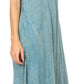 Sakkas Dalida Women's Short Sleeve Corset Tie dye Embroidered Flared Dress