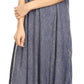 Sakkas Dalida Women's Short Sleeve Corset Tie dye Embroidered Flared Dress