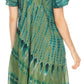 Sakkas Dalida Women's Short Sleeve Corset Tie dye Embroidered Flared Dress