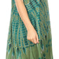 Sakkas Dalida Women's Short Sleeve Corset Tie dye Embroidered Flared Dress