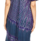 Sakkas Dalida Women's Short Sleeve Corset Tie dye Embroidered Flared Dress