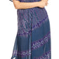 Sakkas Dalida Women's Short Sleeve Corset Tie dye Embroidered Flared Dress
