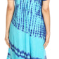 Sakkas Dalida Women's Short Sleeve Corset Tie dye Embroidered Flared Dress