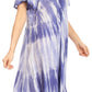 Sakkas Dalida Women's Short Sleeve Corset Tie dye Embroidered Flared Dress