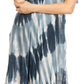 Sakkas Dalida Women's Short Sleeve Corset Tie dye Embroidered Flared Dress