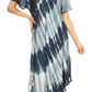 Sakkas Dalida Women's Short Sleeve Corset Tie dye Embroidered Flared Dress