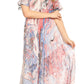 Sakkas Dalida Women's Short Sleeve Corset Tie dye Embroidered Flared Dress