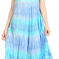 Sakkas Oxa Women's Casual Summer Maxi Long Loose Sleeveless V-neck Dress Cover-up