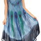 Sakkas Oxa Women's Casual Summer Maxi Long Loose Sleeveless V-neck Dress Cover-up