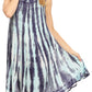 Sakkas Tina Women's Casual Summer Loose Sleeveless Tank Midi Dress Cover-up