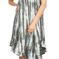 Sakkas Tina Women's Casual Summer Loose Sleeveless Tank Midi Dress Cover-up