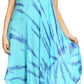 Sakkas Nila Women's Double Spaghetti Strap V-neck Casual Maxi Long Summer Dress