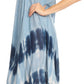 Sakkas Nila Women's Double Spaghetti Strap V-neck Casual Maxi Long Summer Dress