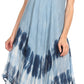 Sakkas Nila Women's Double Spaghetti Strap V-neck Casual Maxi Long Summer Dress