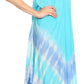 Sakkas Nila Women's Double Spaghetti Strap V-neck Casual Maxi Long Summer Dress