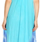 Sakkas Nila Women's Double Spaghetti Strap V-neck Casual Maxi Long Summer Dress