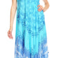 Sakkas Nila Women's Double Spaghetti Strap V-neck Casual Maxi Long Summer Dress