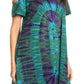 Sakkas Sienna Women's Knit Cold Shoulder Short Sleeve Flared Shift Short Dress