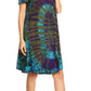 Sakkas Sienna Women's Knit Cold Shoulder Short Sleeve Flared Shift Short Dress