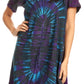 Sakkas Sienna Women's Knit Cold Shoulder Short Sleeve Flared Shift Short Dress